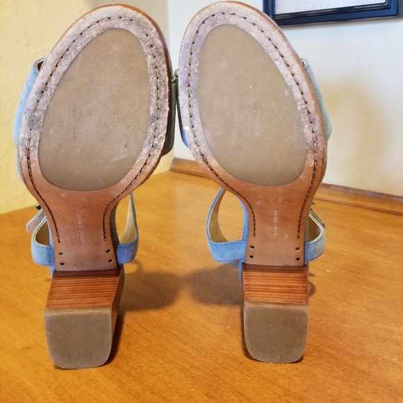 Frye blue leather sandals size 8 - Picture 3 of 5